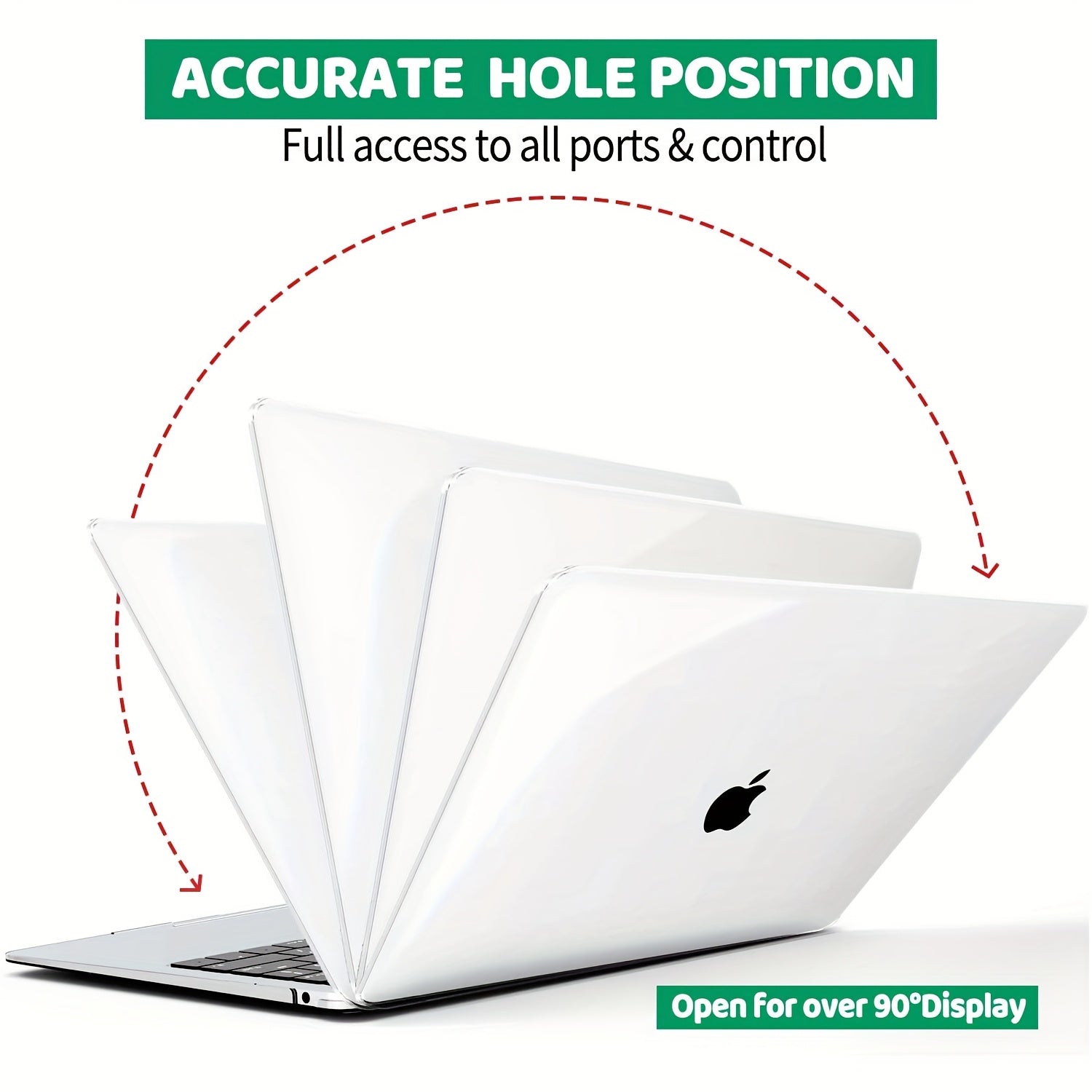 Lightweight Scratch-Resistant Plastic Shell for MacBook Air 13.3 Inch 2018-2022