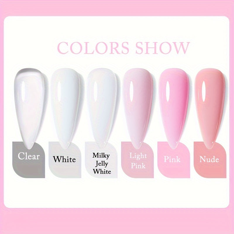 Pinkish-White Nail Extension Gel 150g Fast-Dry UV/LED Soak Off High-Quality
