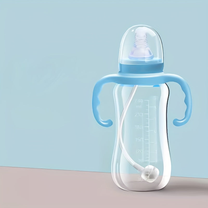 Botella de agua resistente al calor y libre de BPA con asa para un agarre fácil
