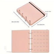 Pink Felt Jewelry Organizer for Earrings and Necklaces with Detachable Ring