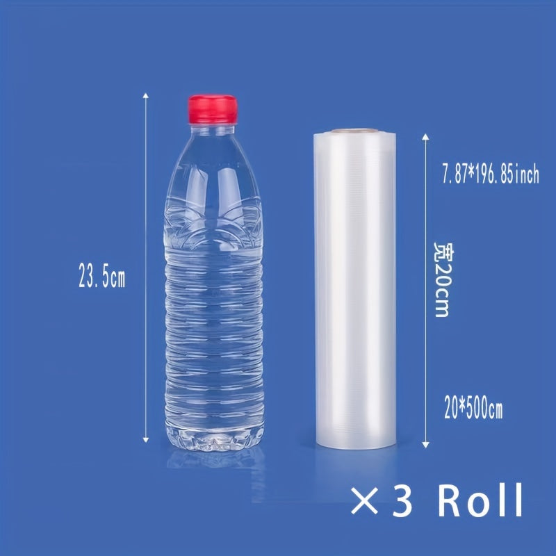 3-Reel Food-Grade Vacuum Sealed Storage Bags Reusable Moisture Dust Resistant