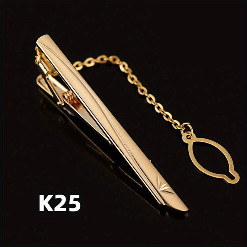 Men's Tie Bar Clip for Business and Weddings Stainless Steel Slim Tie Pin