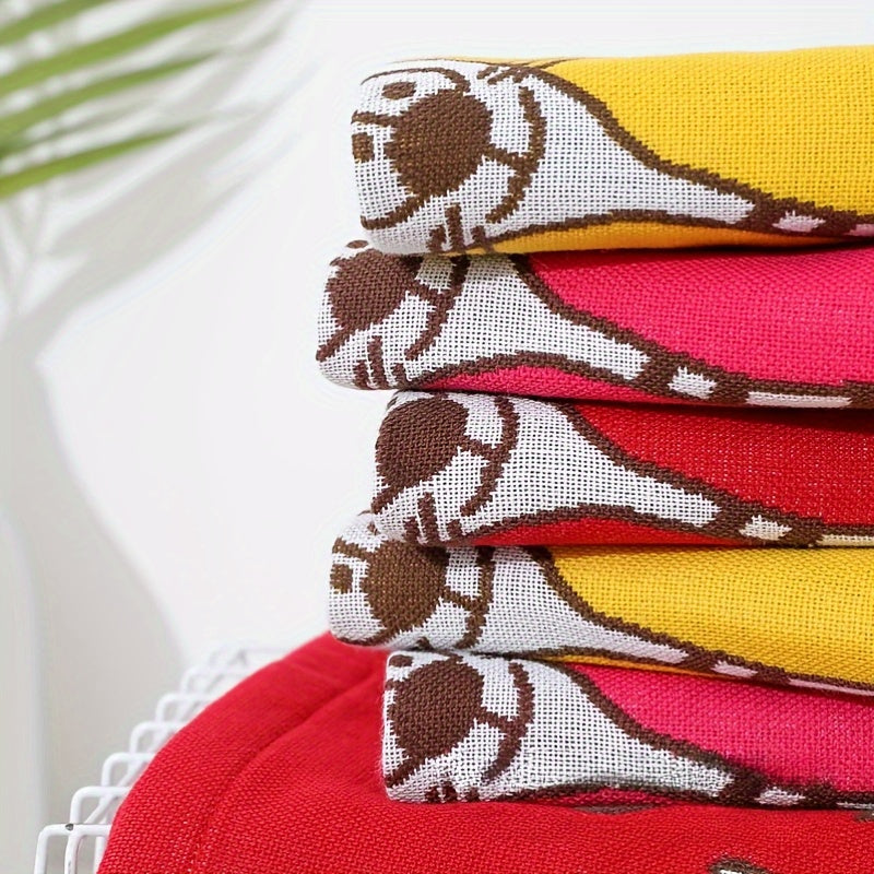 Zamonaviy juftlik mushuk gazli kvadrat sochiqlar 3 ta to'plamda, 100% paxta, yumshoq va singdiruvchi, oshxona va hammom uchun juda yaxshi, 5gsm - Ajoyib Rojdestvo sovg'asi.