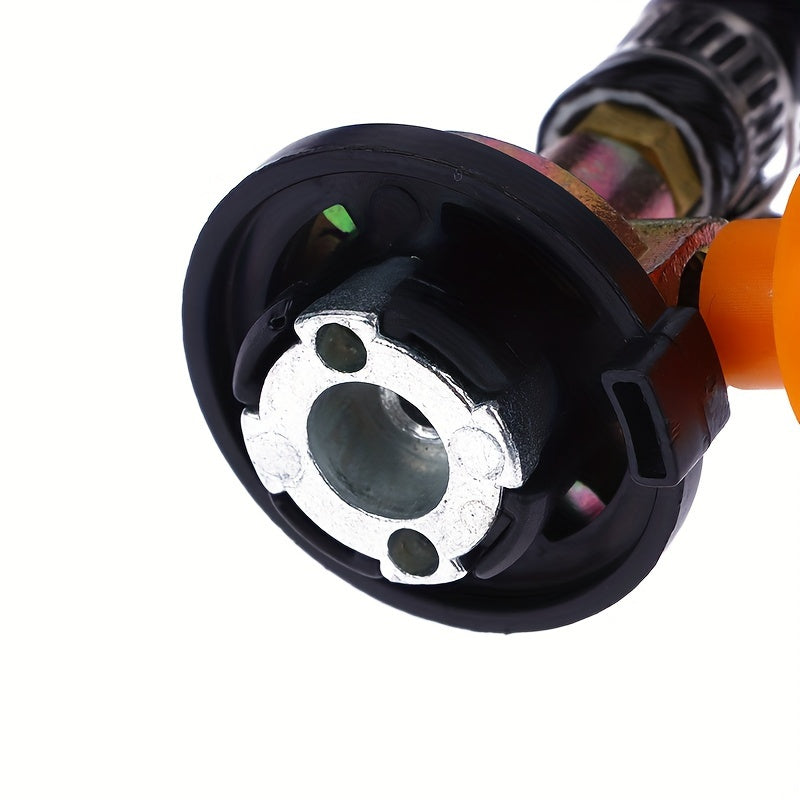 Leak-Proof Copper Gas Refill Adapter for Outdoor Camping Stoves with Rubber Pipe