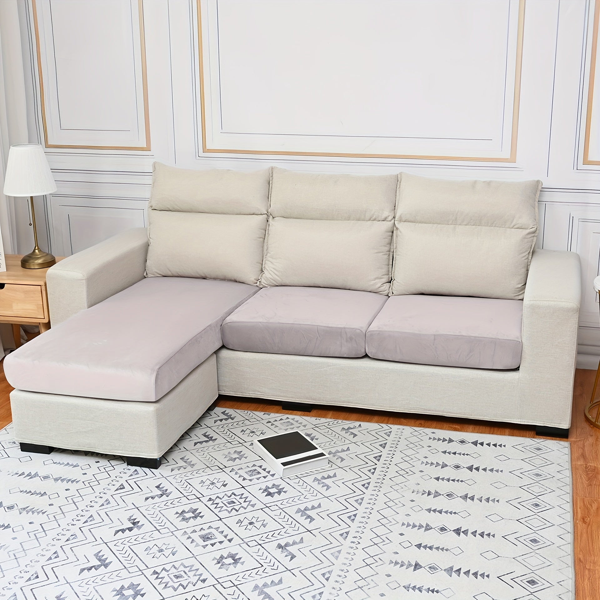 Velvet Sofa Slipcover for Home Decor Protection and Style