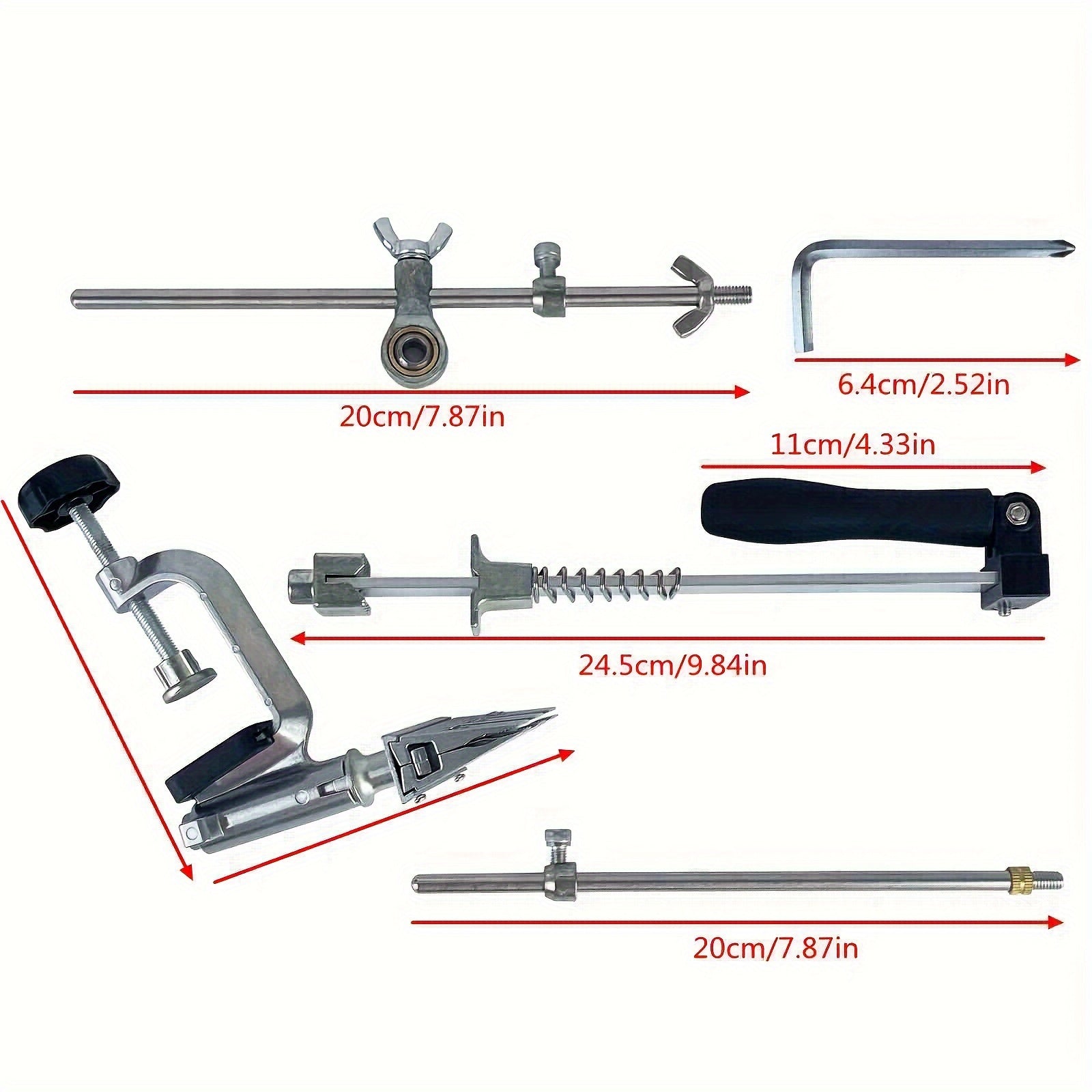 Afilador de cuchillos de ángulo fijo para cuchillos de cocina con pulidor de diamantes y piedra de afilar