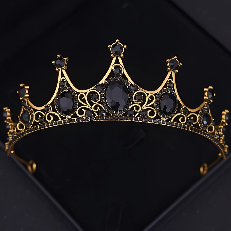 To'ylar va kelinlar uchun rang-barang rhinestones bilan Qirollik qirolichasi taxti