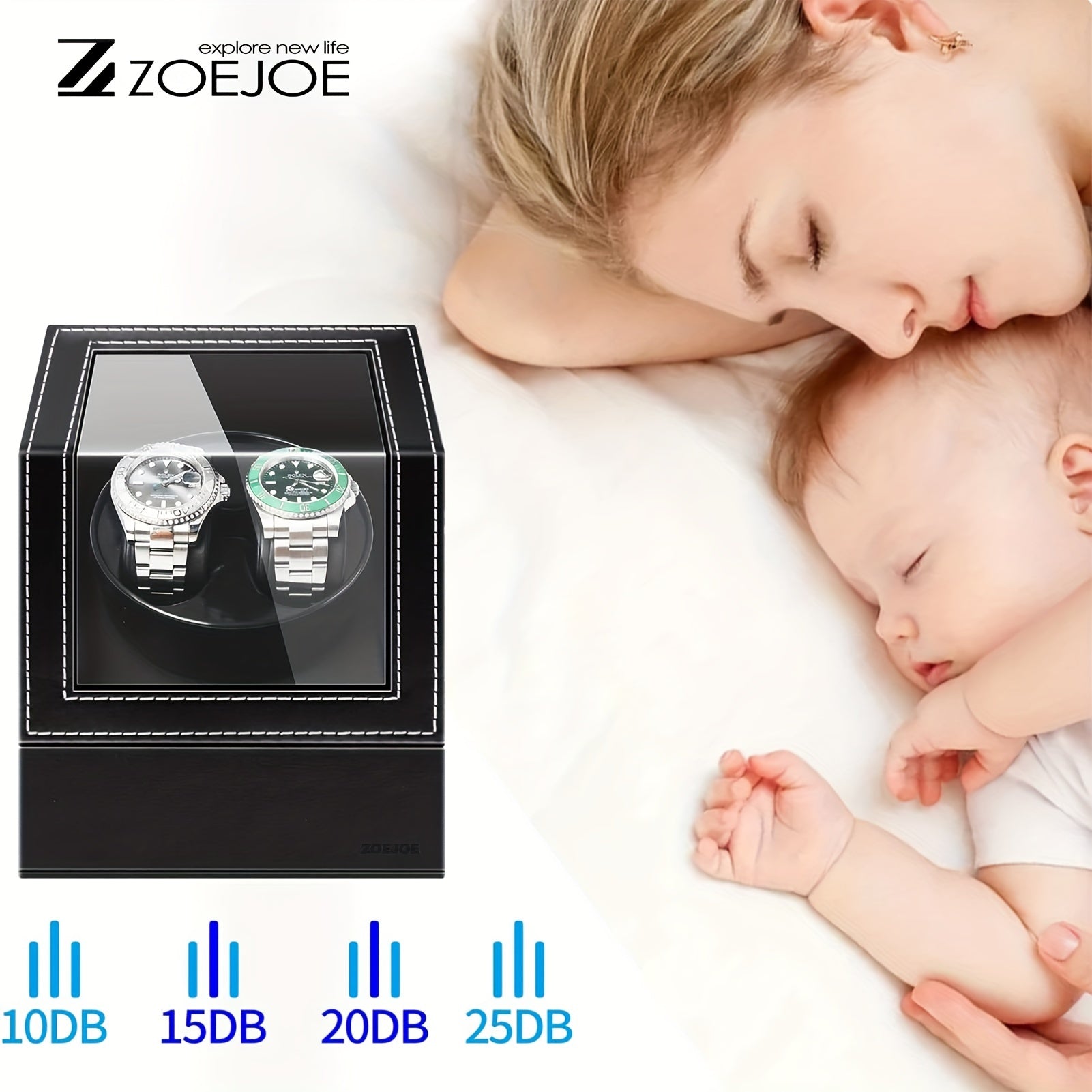 Erkaklar va ayollar uchun qora PU karbon tolali soat o'rash qutisi, bitta yoki ikkita joy bilan