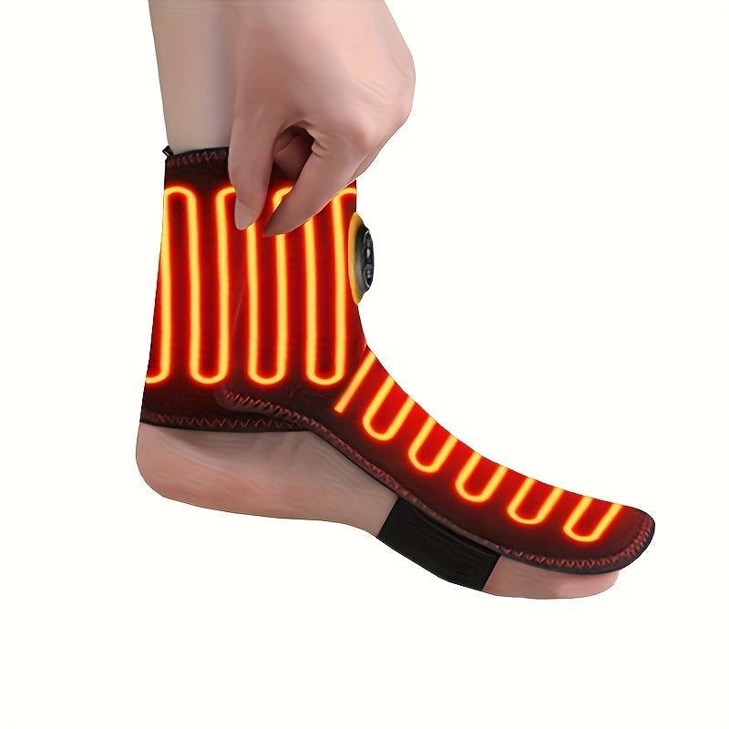 Masajeador de tobillo con calefacción USB para unisex con temperatura ajustable y protección deportiva