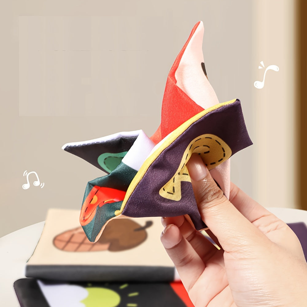 Youngsters Sensory Toy 2-in-1 Tissue Box and Radish Pulling Game Crinkly Plush