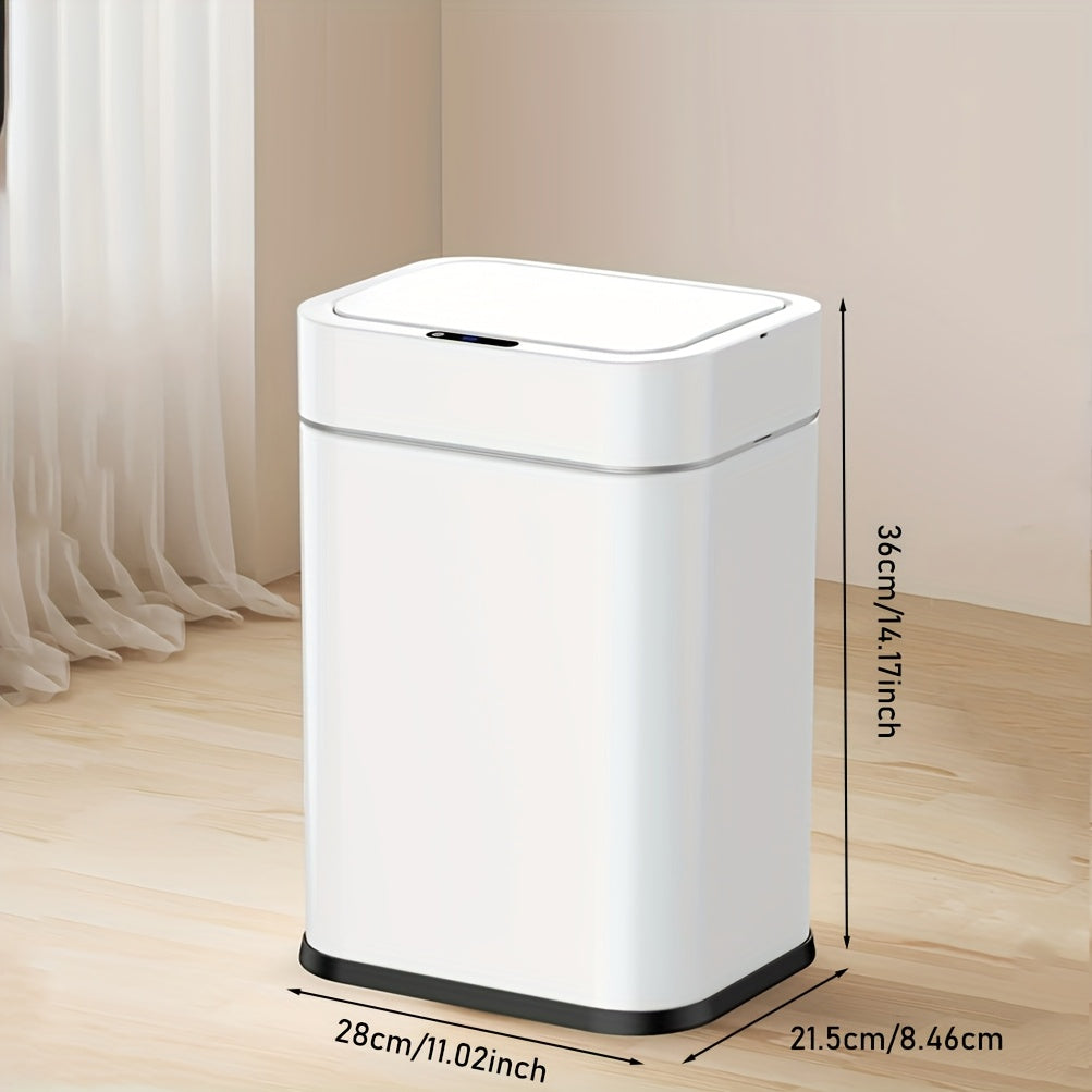 Smart Sensor Trash Can with Large Capacity Stainless Steel Infrared Kick-Activated Odor-Proof Lid