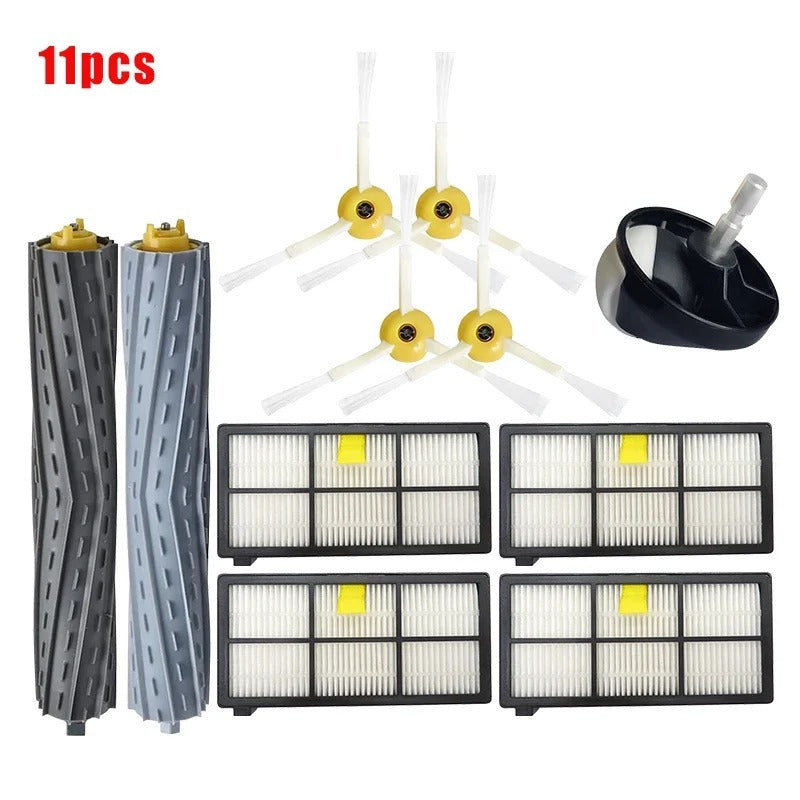 Robot tozalash qurilmasi seriyalari 800-980 uchun aksessuarlar to'plami, shu jumladan cho'tkalar, filtrlashlar, chang sumkalar