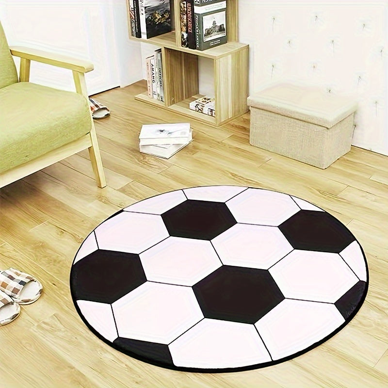Football Area Rug for Bedroom Living Room Balcony Office Decor 70cm