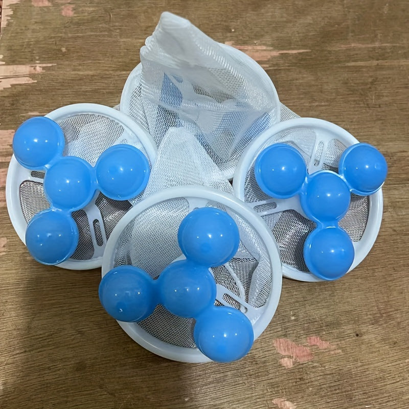 Paquete de 5 bolsas de malla para lavandería para la eliminación de residuos de cabello, bolsa filtro para lavadora