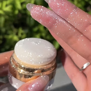 Polvo de brillo corporal para mujer, resaltador de maquillaje con purpurina, para bodas y fiestas