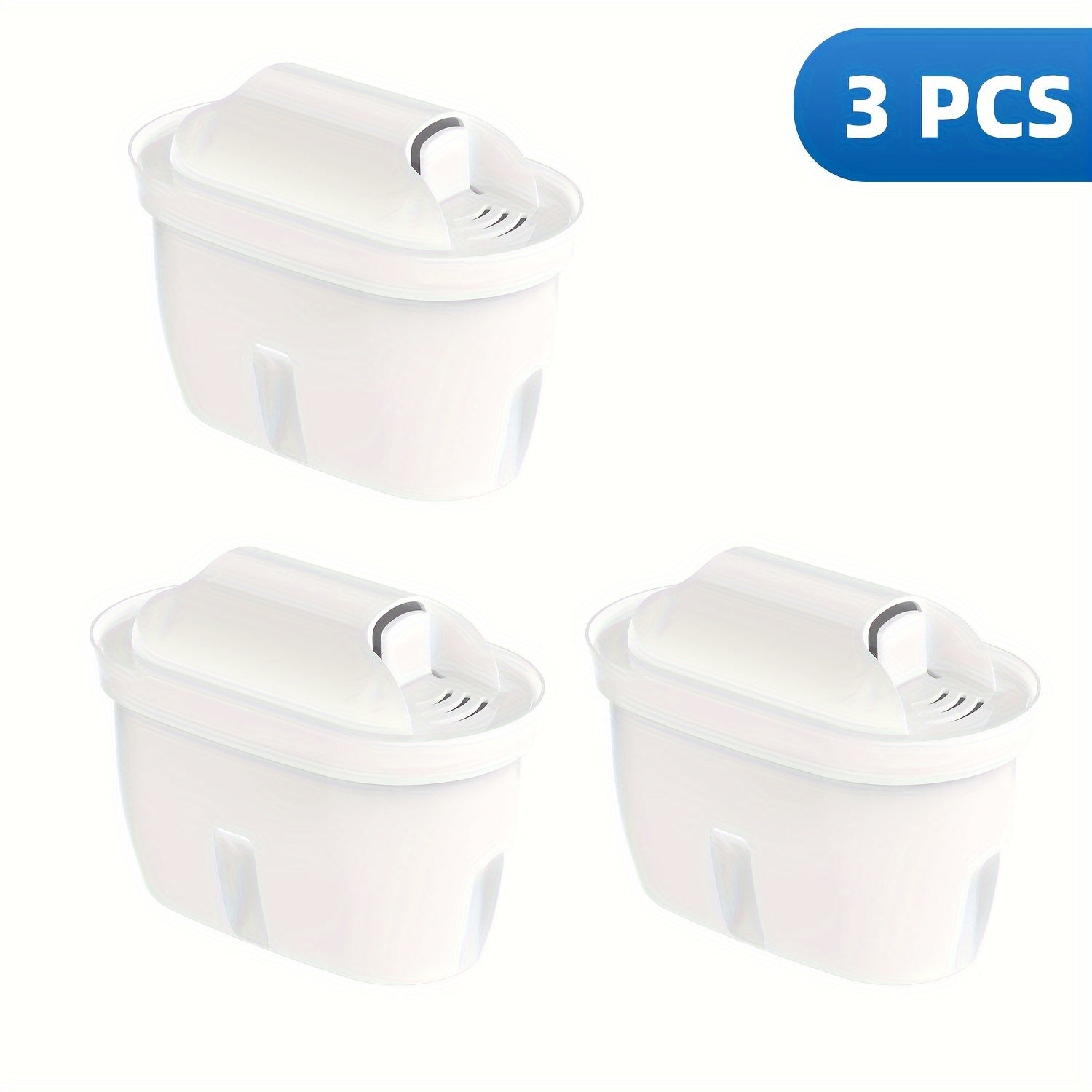 Water Filter Cartridges Replacement Pack for Pitchers and Dispensers, Reduces Chlorine and Impurities