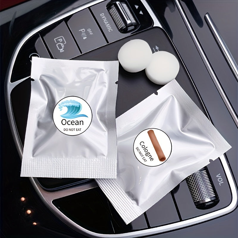6pcs Car Fragrance Tablets Scented Air Vent Freshener Long-Lasting Aroma