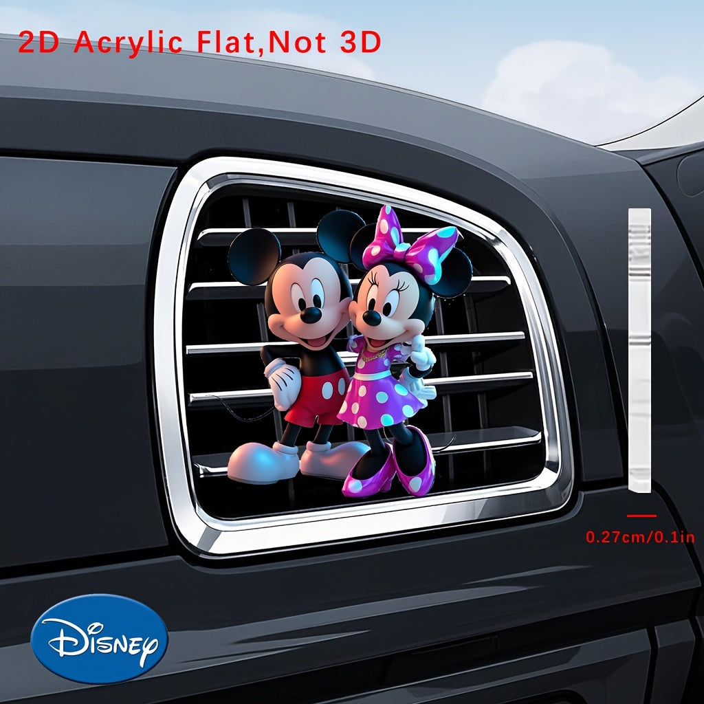 Uniseks plastik 2D tekis avtomobil hidi bilan Disney personajlari