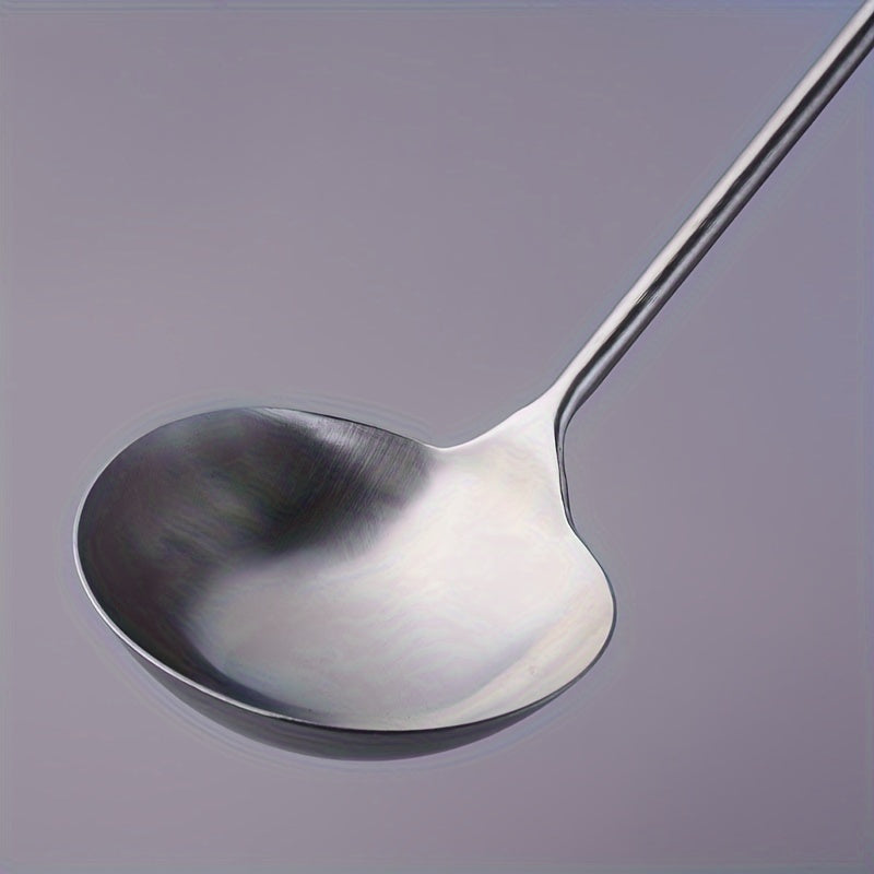Set of 3 Stainless Steel Cooking Spoons Long Handles Stirring Serving Dishwasher Safe