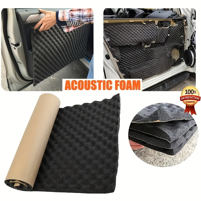 High-Density Black Foam Insulation Roll 50.04cm x 2.01cm x 152.4cm Waterproof Soundproof Noise Reduction