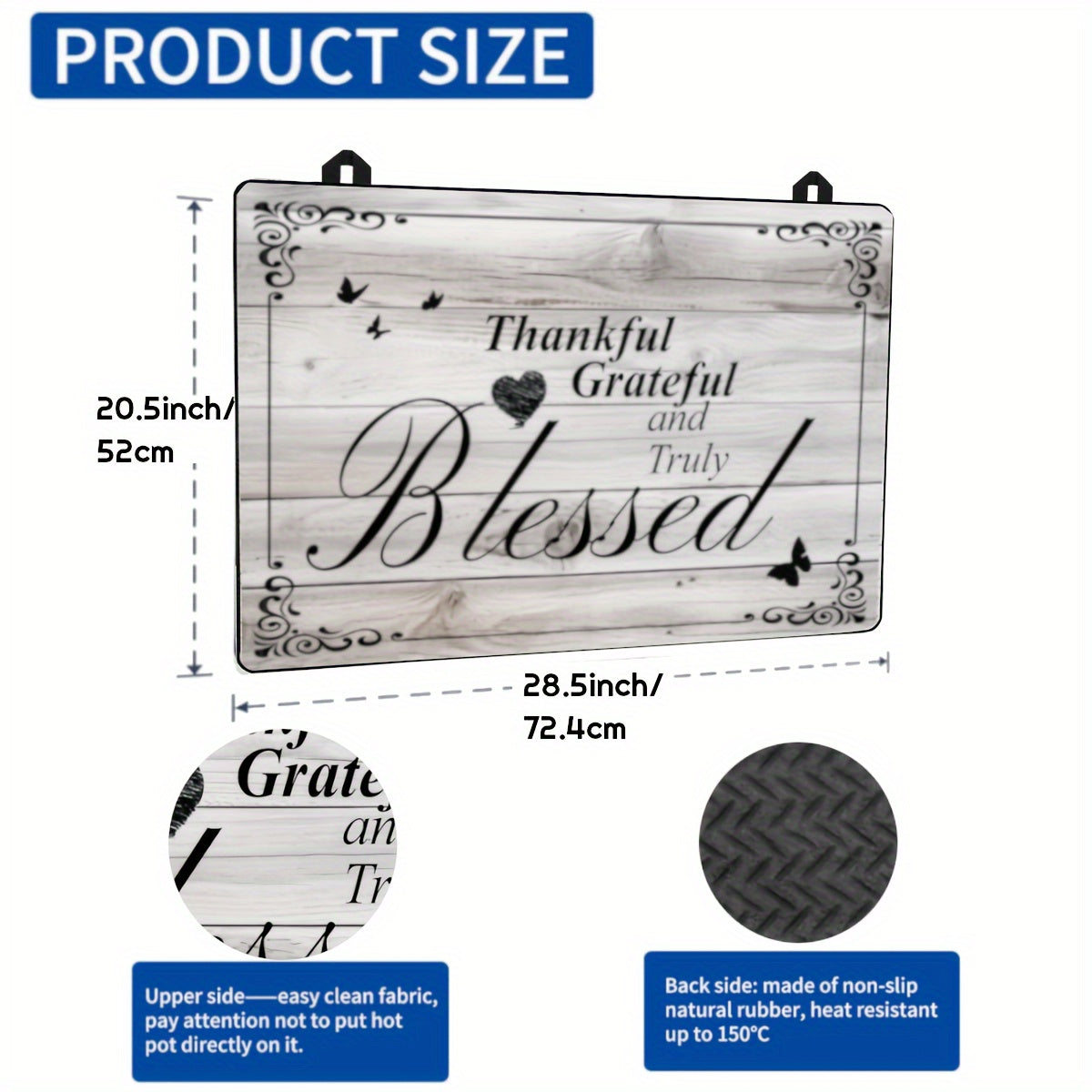 Alfombrilla protectora para la estufa extra grande, impermeable y antideslizante, 72x52cm para vitrocerámica eléctrica