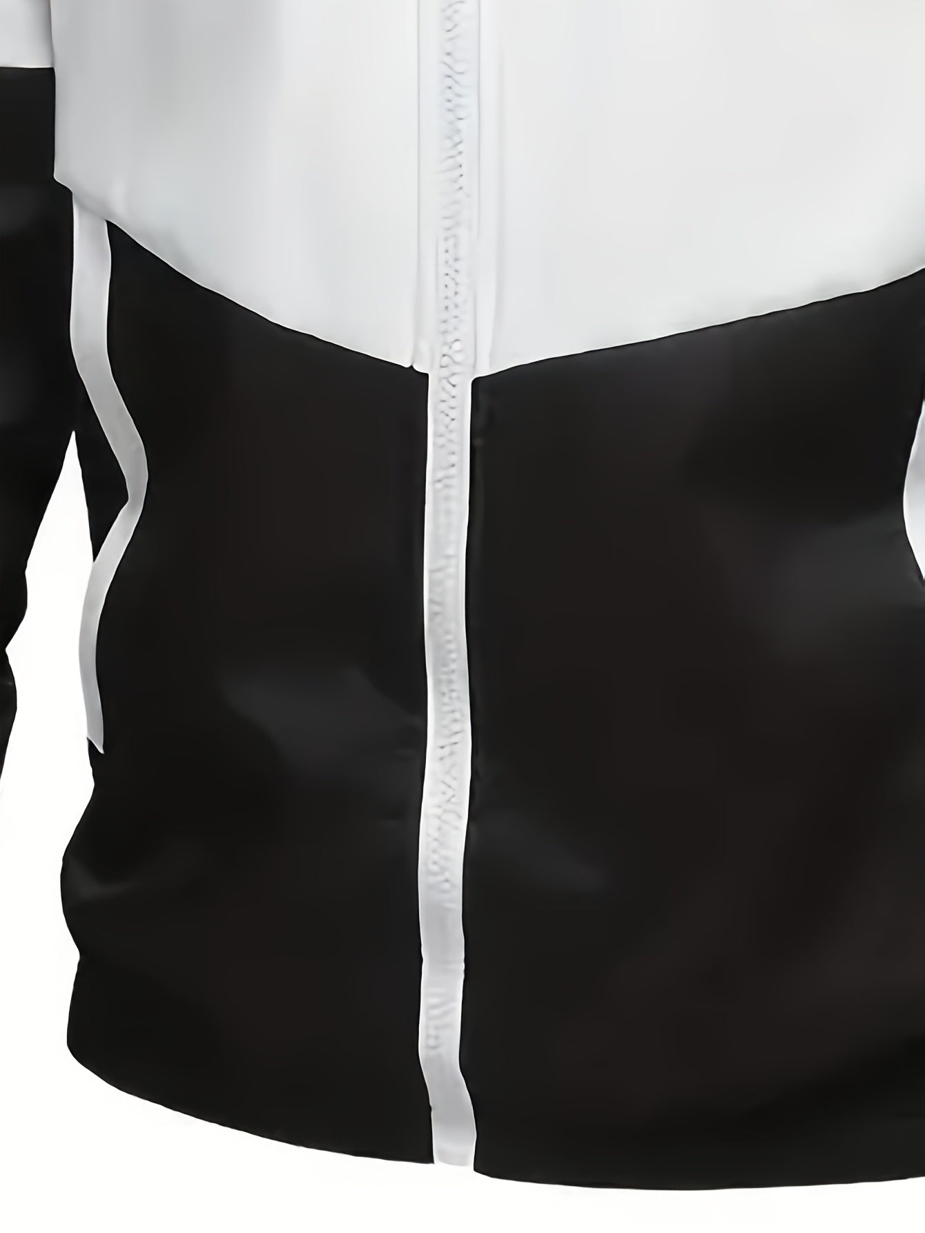 Men's Casual Sports Suit Woven Fabric Color Block Hooded Polyester
