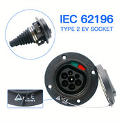 Type 2 Electric Vehicle Charging Socket 16A 32A 110V-450V for All IEC 62196-2