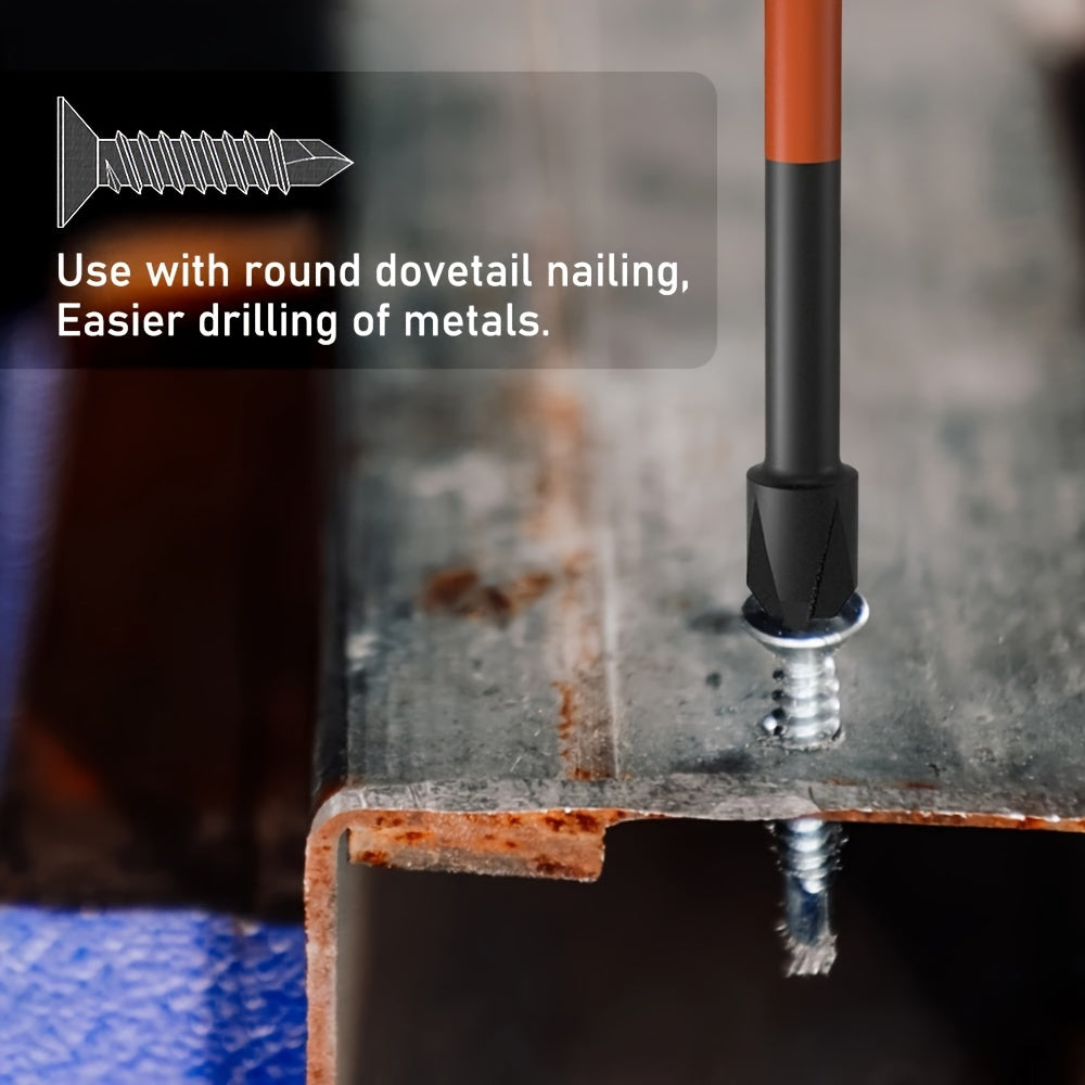 Juego de destornilladores magnéticos PH2 de 6 piezas con alto impacto y dureza