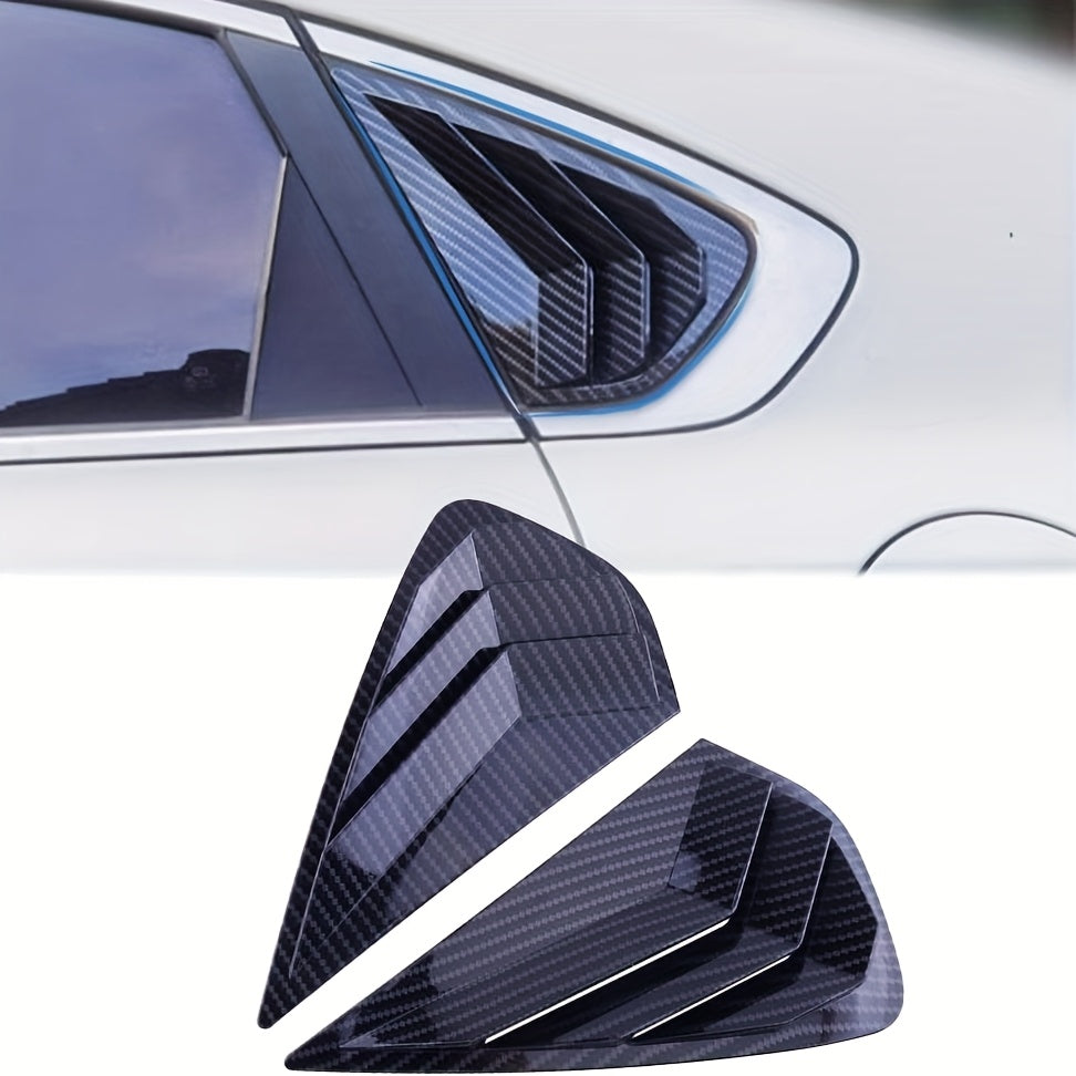 2Pcs Rear Side Window Shutter Sunshade Cover for Car Vent Trim