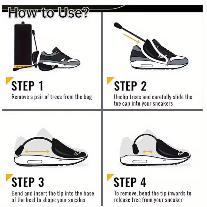 2 Pack Adjustable Shoe Stretchers for Men and Women Plastic Boot and Sneaker Stretcher