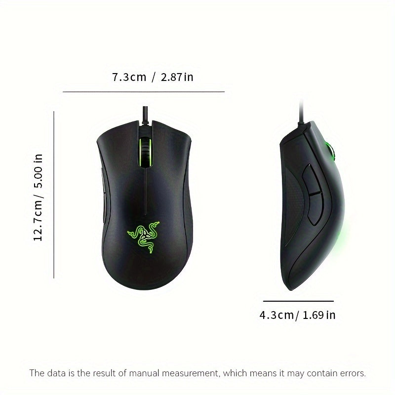 Gaming Mouse with 16,000 DPI Optical Sensor RGB Lighting 7 Programmable Buttons