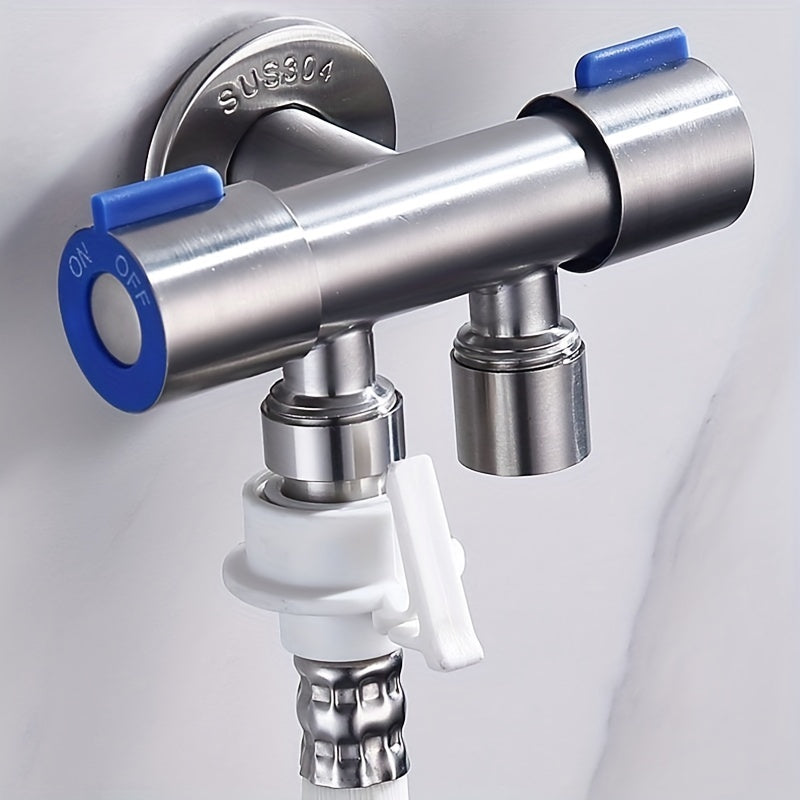 Stainless Steel Wall Mounted Shower Diverter with Double Handle Control