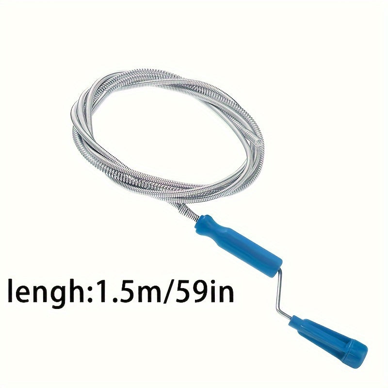 "O'zgaruvchan Quvur Tozalash Vositasi - Kanalizatsiyalarda, Hojatxonada, Oshxona va Hammom Lavabolarida, hamda Vanna to'siqlarini olib tashlaydi - Batareyalar kerak emas, Uy uchun zarur tozalash vositasi"