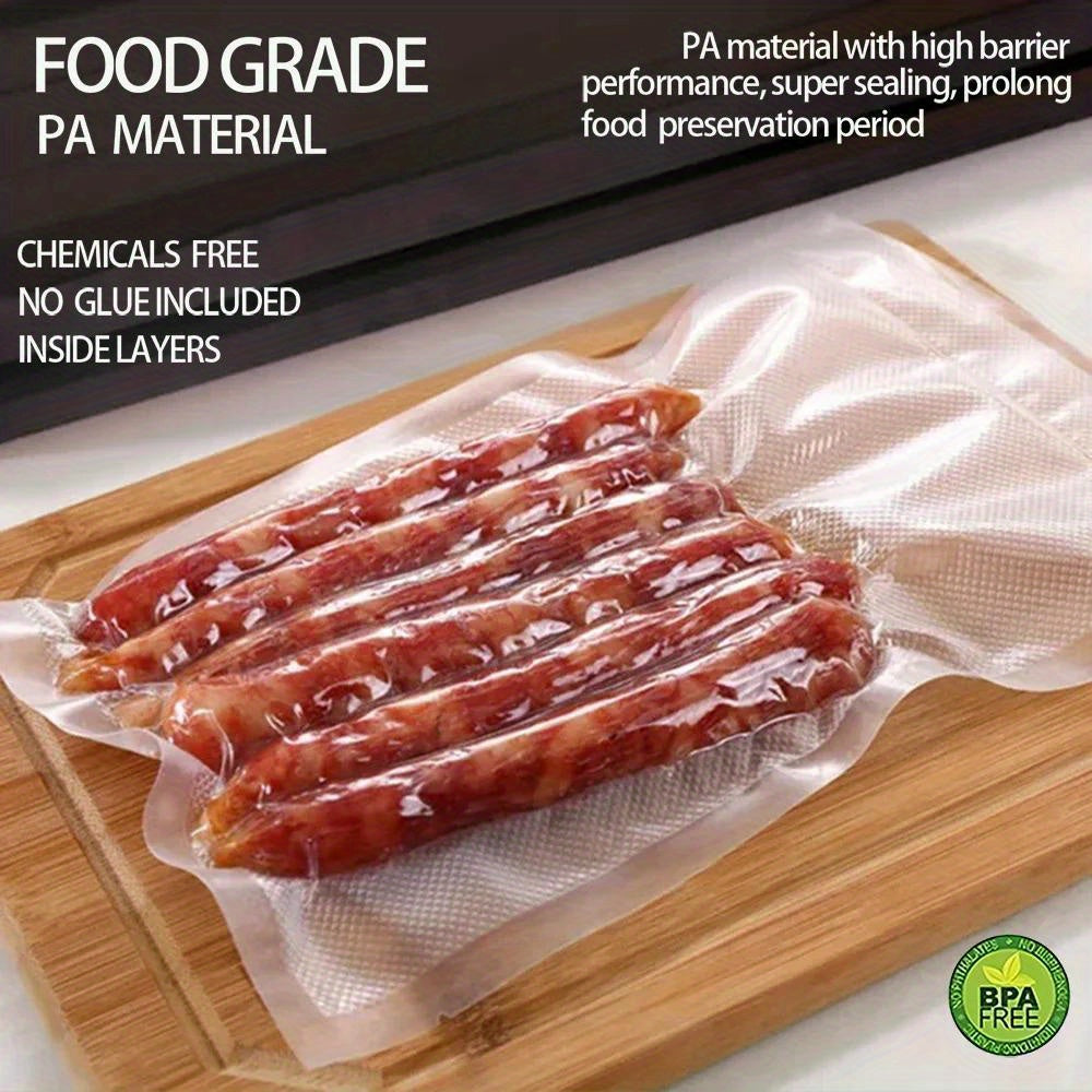 500cm Food Storage Bags Transparent Air-Tight Seal for Sous Vide and Organization