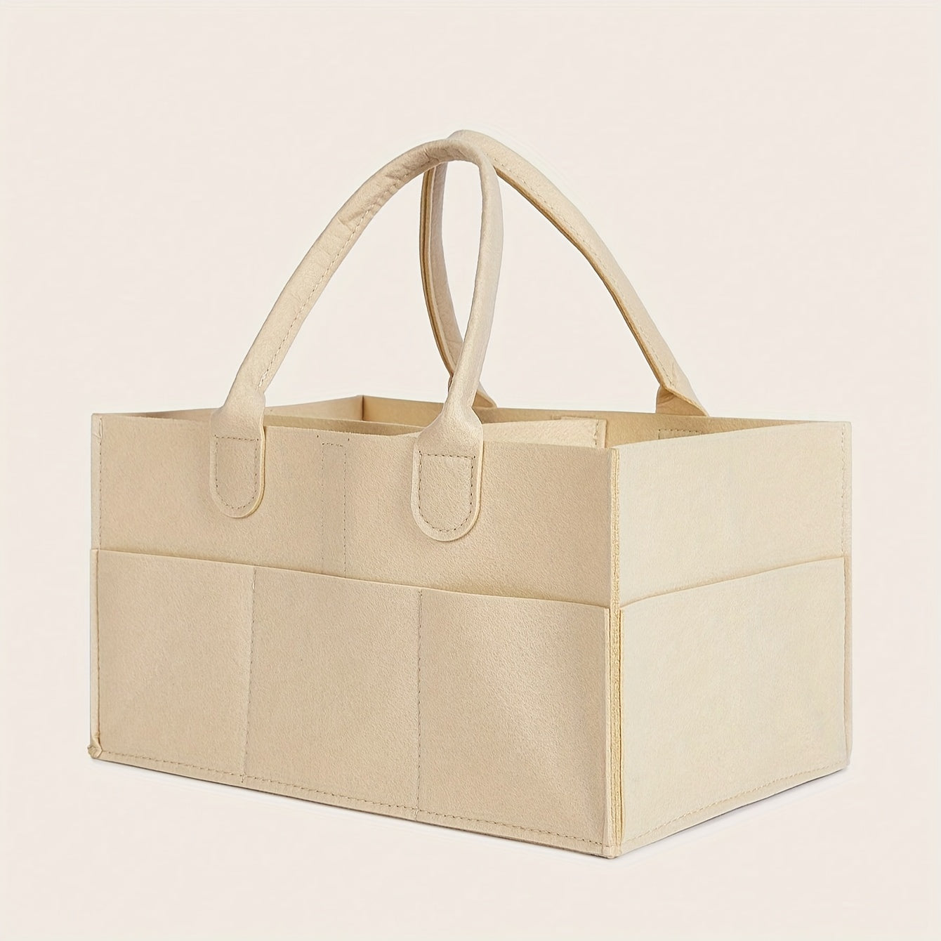 Organizador portátil para pañales con divisores desmontables, cesta de almacenamiento para bebés