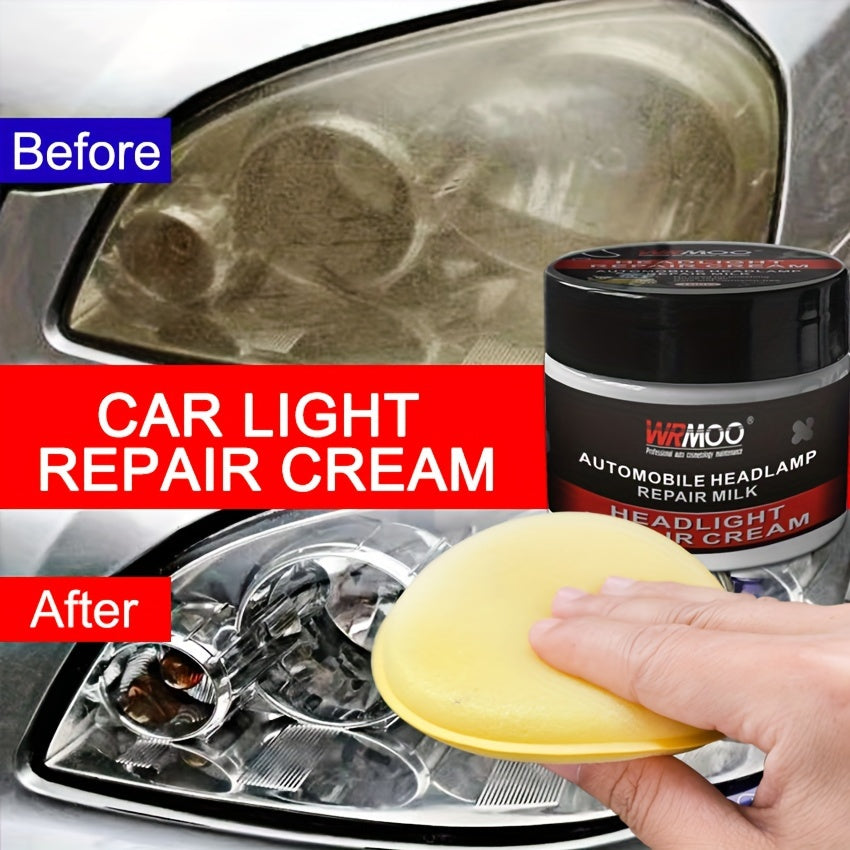 Car Light Restoration Kit Crystal Clear Scratch Remover Liquid Yellow Polish