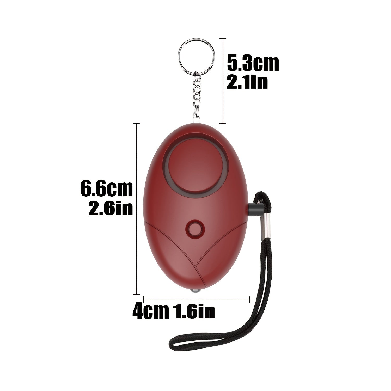 Personal Security Alarm Keychain With LED Light for Women Men Students Emergency
