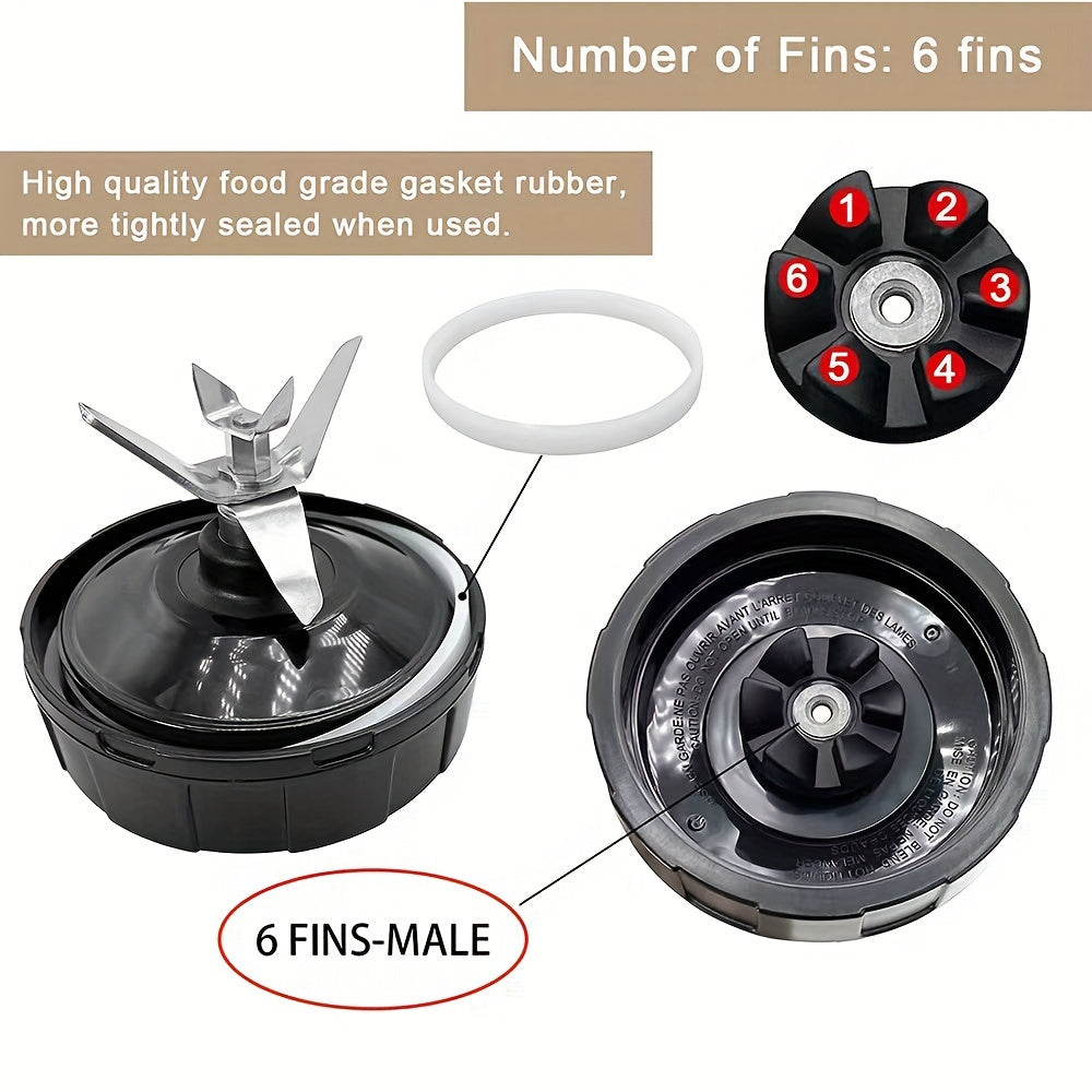 6-Blade Mixer Knife Holder for Auto IQ Blenders Kitchen Gadget
