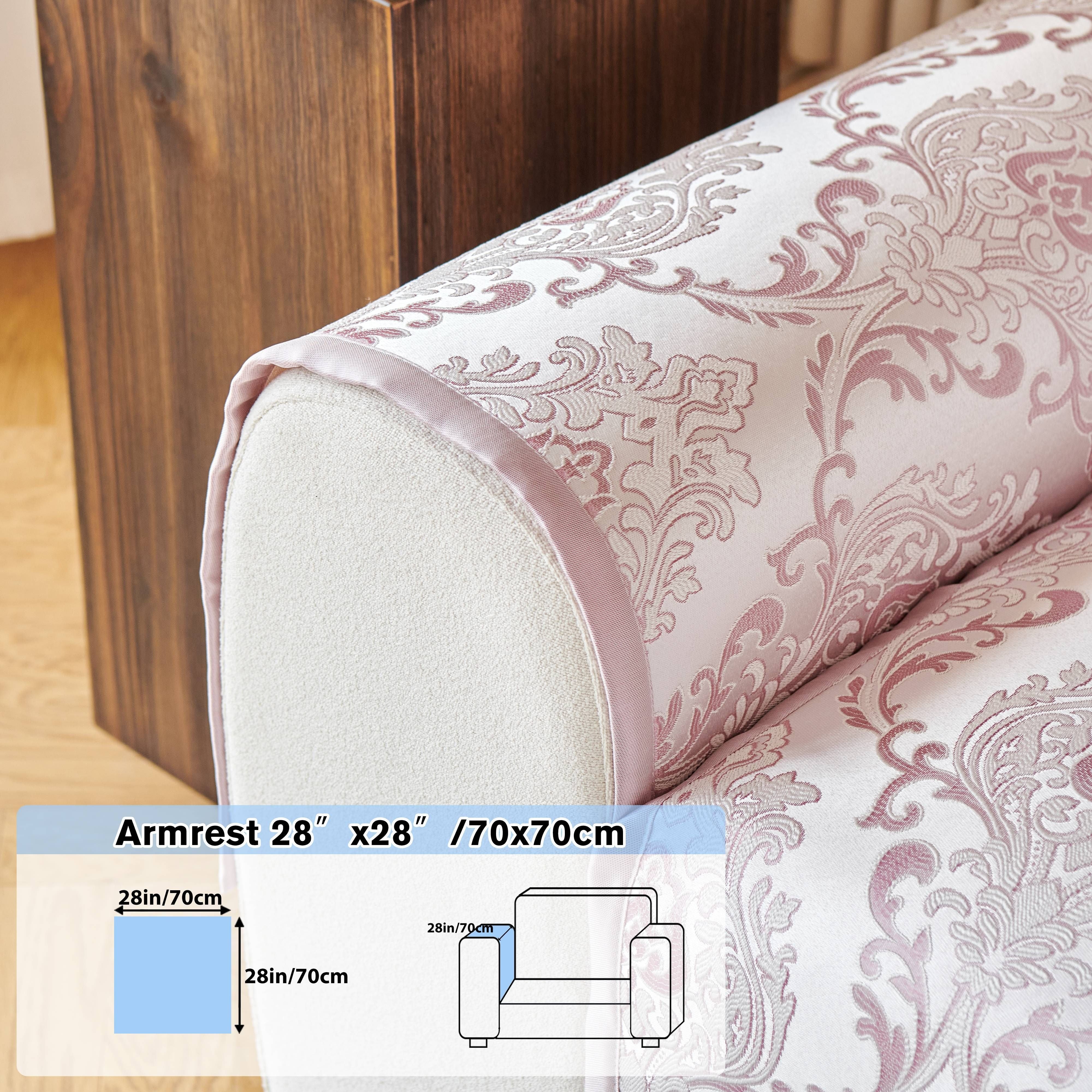 Серый цветочный чехол на диван для 1-4 мест, безопасный для домашних животных, нескользящий, моющийся в машине, из шенилла жаккарда, современный