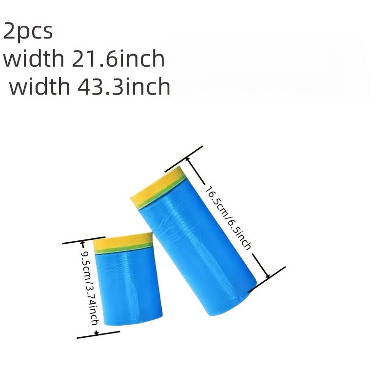 2 ta rulonli avtomobil bo'yash uchun maskirovka filmi, yuqori haroratga chidamli, avtomobil bo'yashni himoya qilish