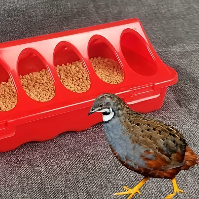 Durable TPU Bird Feeder with 12-Hole Design for Quail Pigeons Small Animals