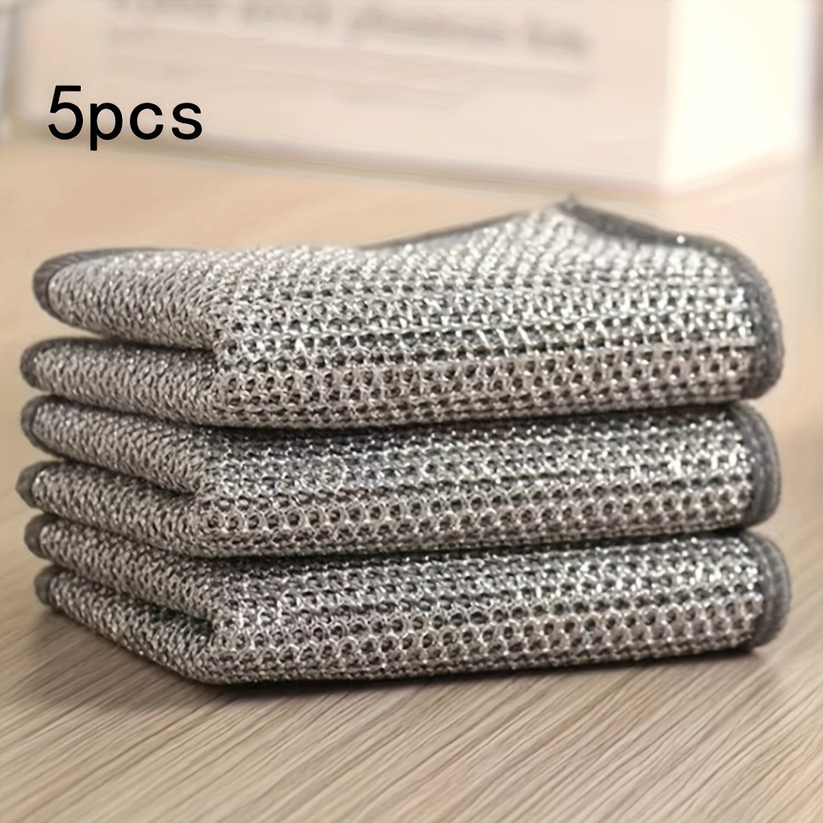 Non-Stick Oil Iron Rag Kitchen Cleaning Cloths for Pots Dishes and Surfaces