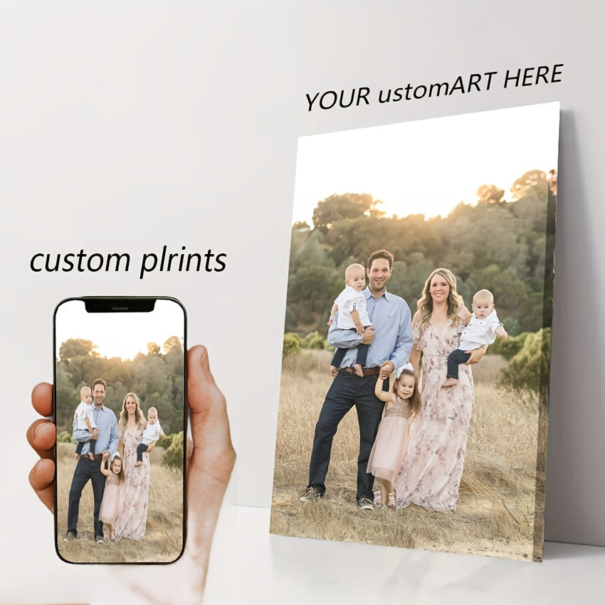 Индивидуальный фотоальбом-складень в сосновой раме для настенного декора и подарков