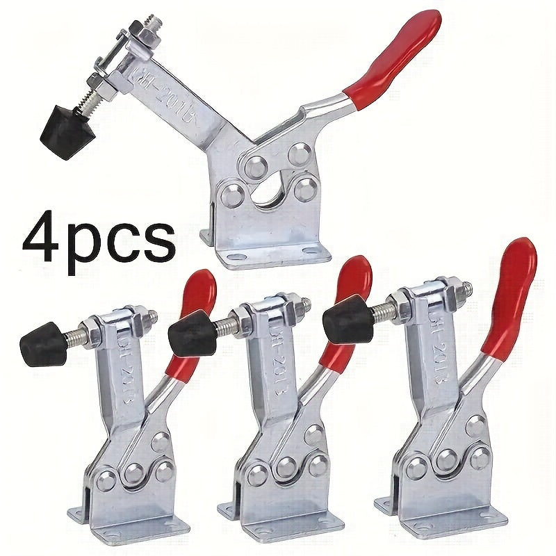Heavy-Duty Red Toggle Clamps 100kg Quick Release Metal Hand Tools for Woodworking and Metalworking
