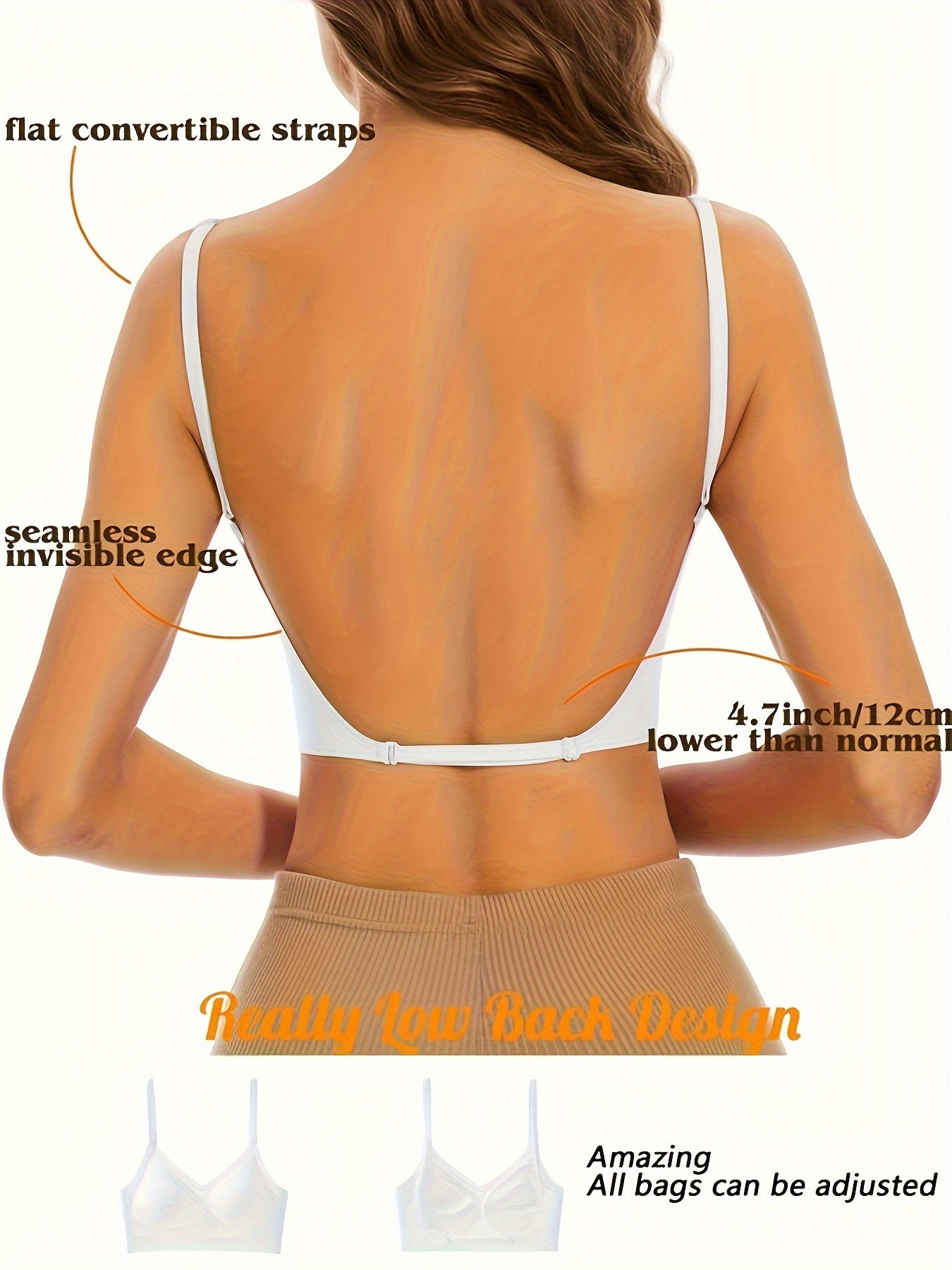 Seamless 3-Way Lace Bra with Comfortable Fit and Stylish Back Design