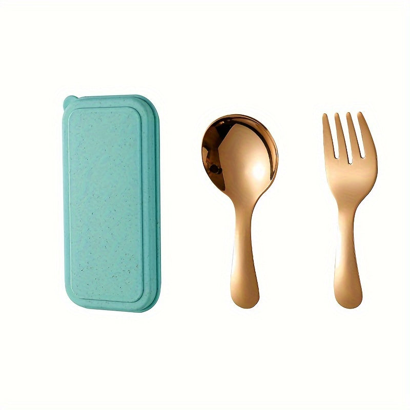 Stainless Steel Cutlery Set 3 Pieces with Box for Travel and Parties