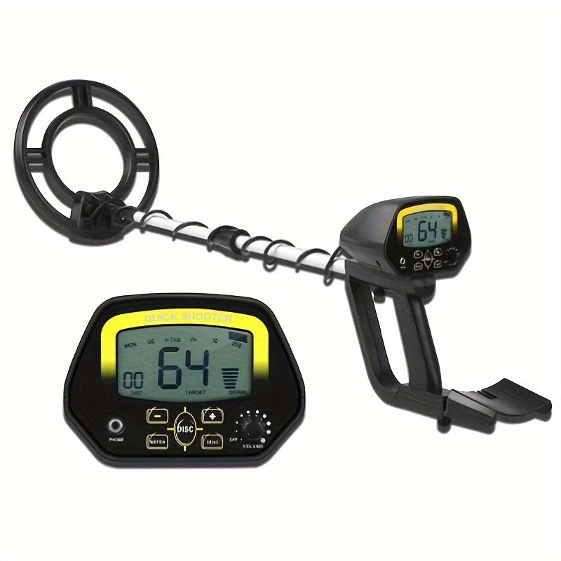 Metal Detector with LCD Display and 3-Tone Audio for Treasure Hunting Beachcombing and Archaeology