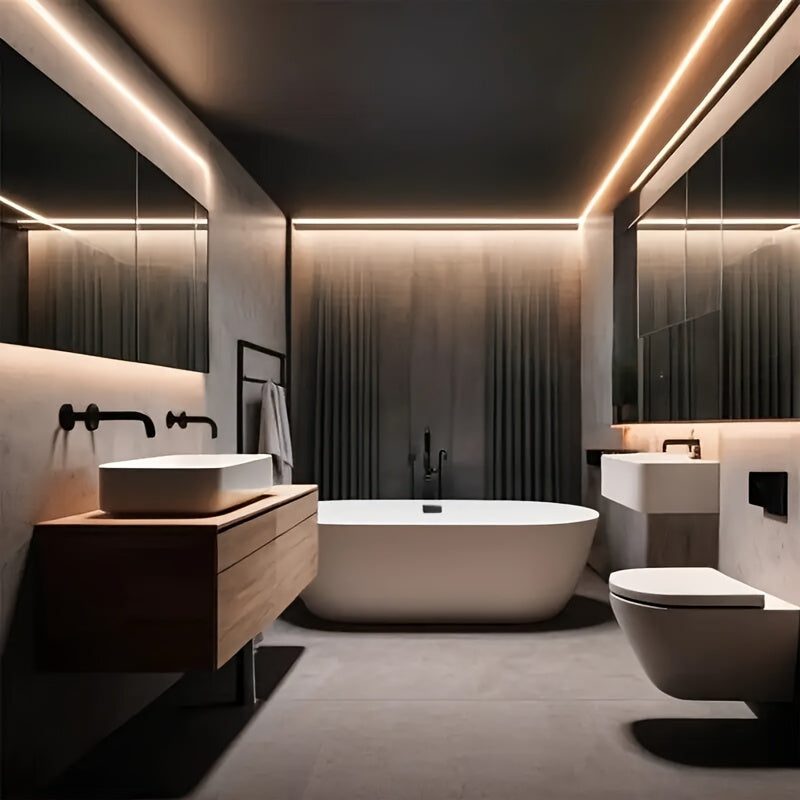 Светодиодная неоновая лента теплого белого цвета с питанием от USB, 200 см гибкого освещения с управлением кнопкой для различных пространств, не требует батареек или пульта.