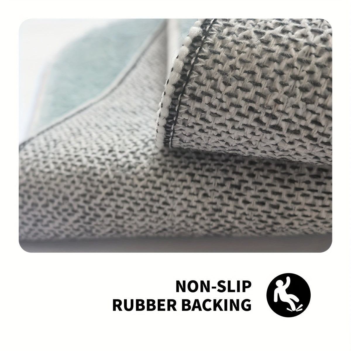 Qora va oltin rangli kapalak naqshli yugurish mato, sirgʻalmas, mashina yuviladigan, 49.99x79.98 sm