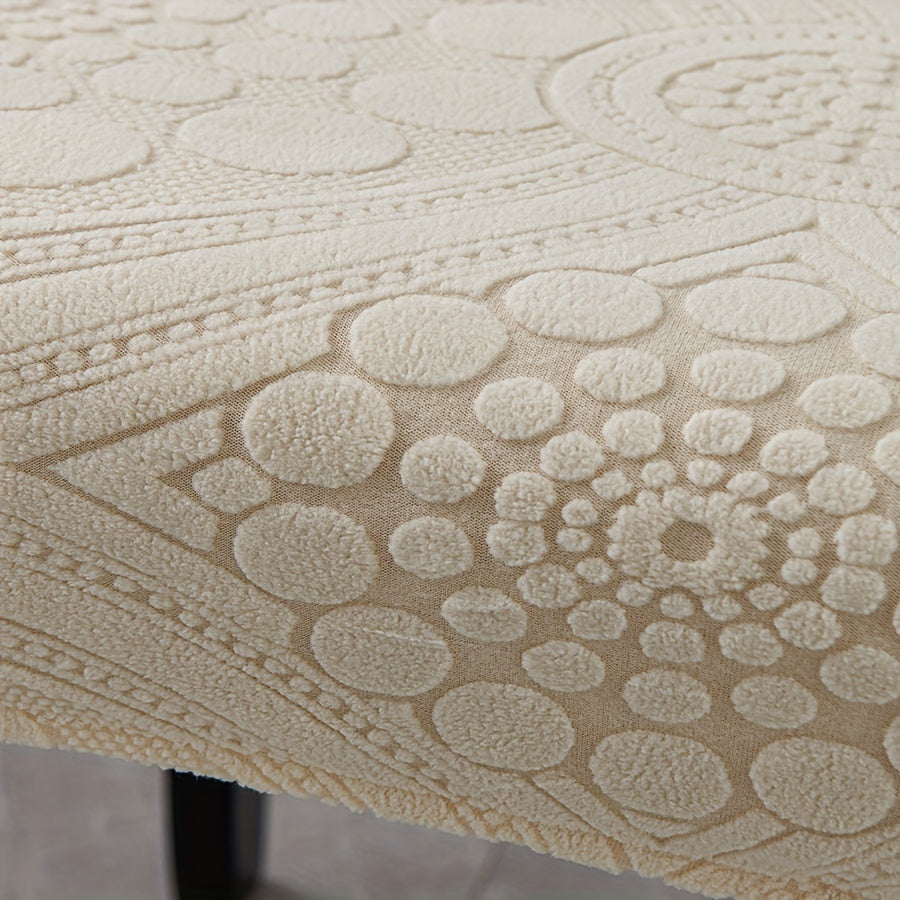 Наборы чехлов на стулья из жаккарда с растяжкой, 6, 8 или 10 штук, водонепроницаемые, моющиеся в машине